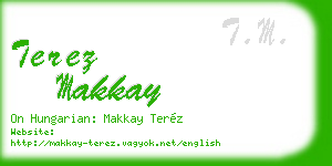 terez makkay business card