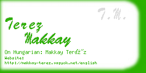 terez makkay business card